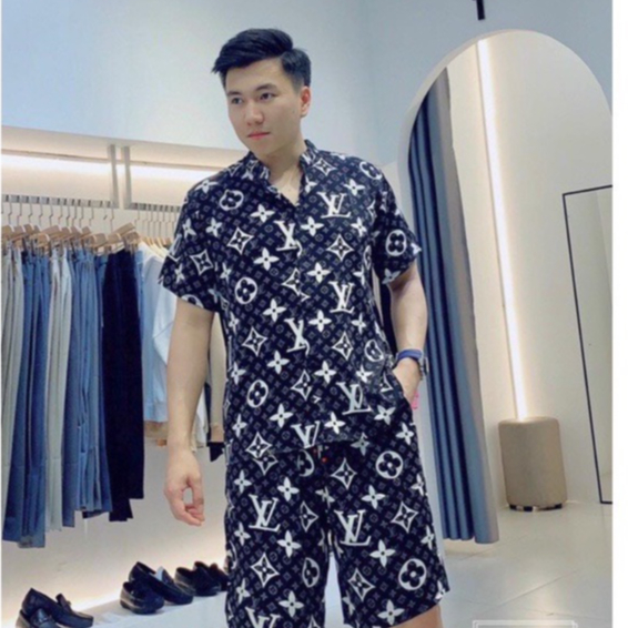 [ SIÊU HOT 2022]Bộ Pijama Nam Nữ Dáng Rộng LV Đại Oversize In Full Siêu Đẳng Cấp AQ65