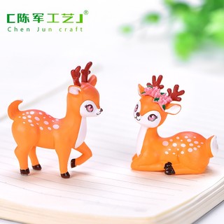 Nai sừng tấm, hươu sừng tấm, Mô hình hươu sừng tấm  - trang trí tiểu cảnh, terrarium, bán cạn, Epoxy