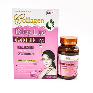 Viên Uống Trắng Da Toàn Thân Collagen Diệp Lục Xanh Nhạt - Làm Đẹp Da, Chống Lão Hóa