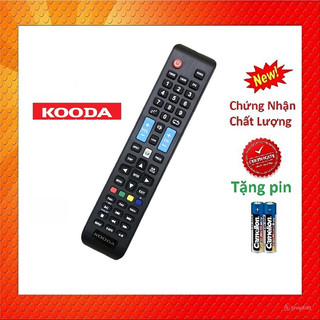 Tay điều khiển remote từ xa tivi kooda dài chính hãng-kèm pin-tay đầu bấm tivi kooda dài chính hãng