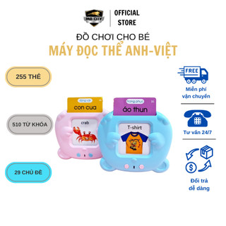Máy Đọc Thẻ Tiếng Anh-Việt Flashcard 255 thẻ 510 Từ Khoá Và 29 Chủ Đề - Giúp Bé Tập Nói Tốt Hơn, Phát Âm Chuẩn Hơn