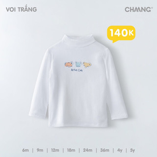 Áo giữ nhiệt cổ 3p CHAANG in chữ cho bé trai bé gái