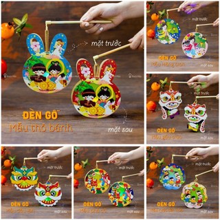 Lồng đèn gỗ Trung Thu nhiều mẫu xinh xắn