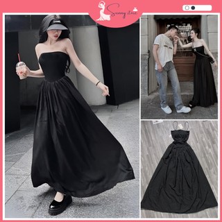 Váy óng đen cúp ngực, tôn dáng (SN208)