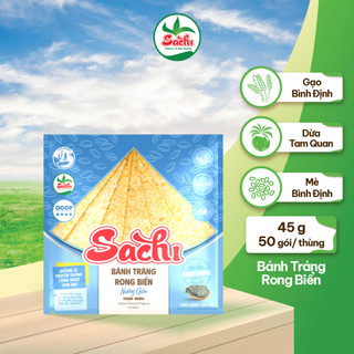 Hộp 22 Gói Bánh Tráng Rong Biển Nướng Sẵn SACHI 45 Gam
