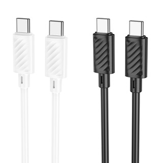 Cáp sạc nhanh PD60W Type-C to Type-C Hoco X88 dây dẻo siêu bền dài 1M ( Đen )