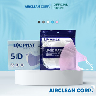 Thùng 100 Chiếc Khẩu Trang 5D Lộc Phát Màu Hồng 3 Lớp Kháng Khuẩn