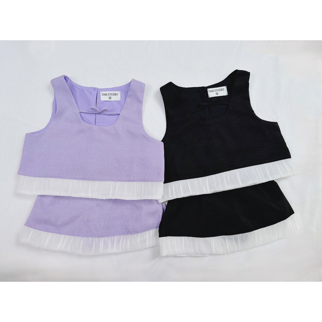 Set áo váy phối lai DAK STUDIO