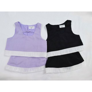 Set áo váy phối lai dak studio