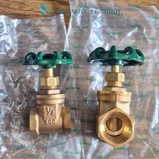 Van nước , van khóa nước Sanwa bằng đồng loại khóa tổng