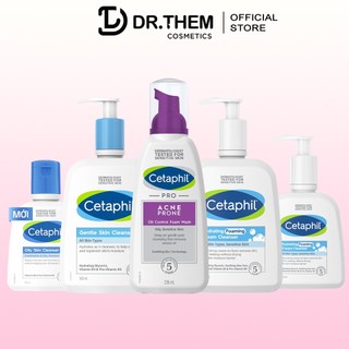 Sữa Rửa Mặt Cetaphil Cho Mọi Loại Da (Oily/Gentle/Hydrating) Skin Cleanser 125ml/250ml/236ml/473ml/500ml- Dr Thêm