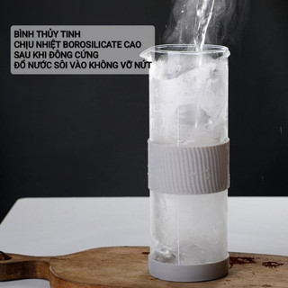 【Rẻ】Bình Pha Cà Phê Cold Brew 800ml Bình ủ cafe cold brew Chất liệu thủy tinh Bình pha trà phin pha coffee bộ lọc inox