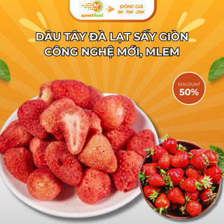 Dâu Tây Sấy Giòn, loại nhỏ dễ ăn, giòn ngọt Công Nghệ Sấy Lạnh, Không Đường, ăn vặt rất ngon