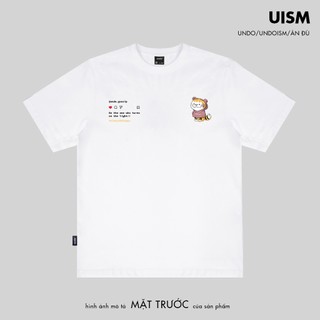Áo Thun Unisex Undo Gossip Happy Màu Trắng 100% Standard Cotton - Local Brand Chính Hãng