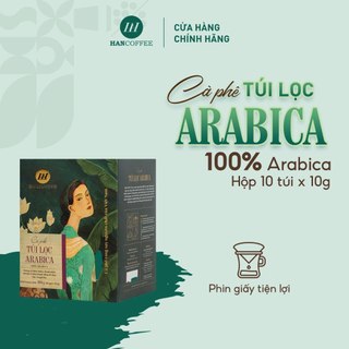 Cà Phê Túi Lọc HANCOFFEE ARABICA Phin Giấy tiện lợi 10 gói/ hộp