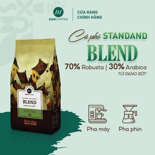 Cà Phê pha phin HANCOFFEE BLEND 70% ROBUSTA 30% ARABICA thanh chua, đắng êm 250/500g