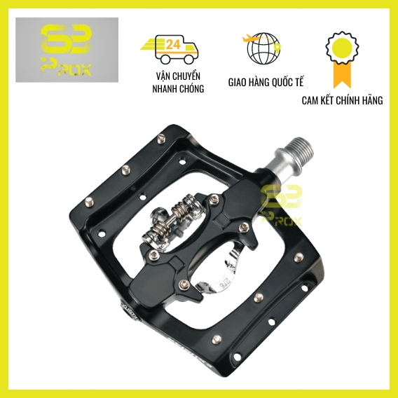 Pedal can dòng MTB hệ Shimano Exustar E-PM820-1-BK hàng Đài Loan - 63prox