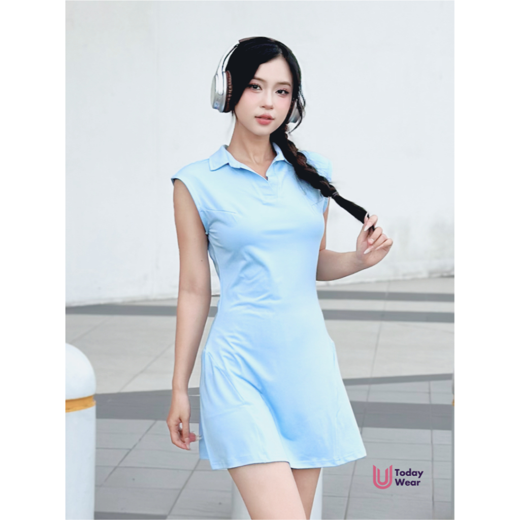 [Xả Hàng Giá Sốc] Váy tennis Celina Dress Today U Wear ngắn tay chất co giãn TẶNG kèm quần bảo hộ | BigBuy360 - bigbuy360.vn