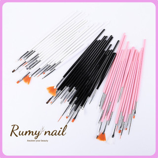 Bộ 15 cọ cơ bản vẽ móng, dụng cụ học làm nail