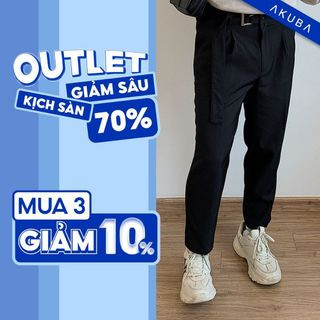 [TRỢ GIÁ] Quần tây âu AKUBA vải xịn co giãn tốt, dày dặn, thấm hút mồ hôi tốt | 01K0130