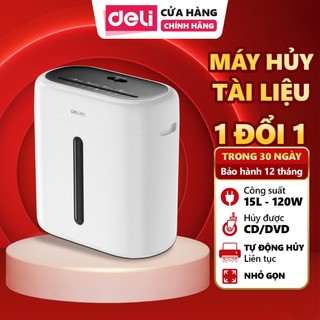 Máy Huỷ Tài Liệu Deli ET001 Cao Cấp Công Suất Lớn Máy Huỷ Giấy Tờ Phù Hợp Cho Văn Phòng Doanh Nghiệp