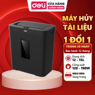 Máy Hủy Tài Liệu DELI Cao Cấp, Máy Băm Cắt Giấy Card CD Bảo Mật Tài Liệu Cho Văn Phòng Công Ty