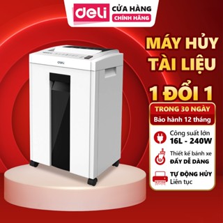  Máy Hủy Tài Liệu Deli ET051 Công Suất Lớn Cao Cấp Máy Hủy Giấy Tờ Card CD Cho Doanh Nghiệp Văn Phòng 