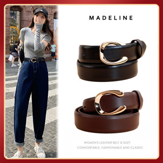 Thắt lưng nữ Seisen TL227 dây nịt nữ 2.5cm da Pu khóa chốt cài hình mặt cười đơn giản chất lượng cao phong cách Hàn Quốc