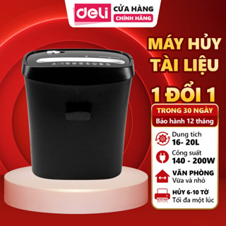 Máy Hủy Tài Liệu Deli Cao Cấp Máy Băm Giấy Tờ Card CD Cho Các Công Ty Văn Phòng Công Suất 85W - 200W