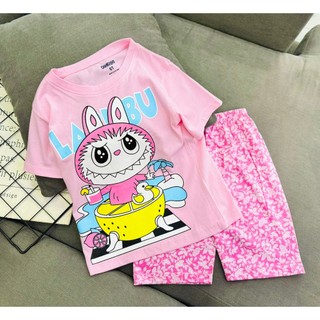 [FLASH SALE] Đồ bộ bé gái, bộ cộc tay mùa hè cho bé gái đi học size 8-25kg chất cotton mềm mịn mát