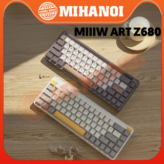 Bàn phím cơ xiaomi miiiw art z680 – không dây, switch gateron g pro, rgb, hotswap, 68%