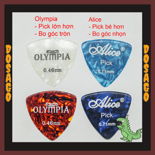 Chính hãng - Pick Olympia Triangle cao cấp cho guitarist chuyên nghiệp nhiều size