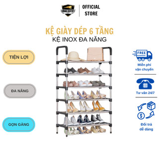  Kệ giầy dép 6 tầng - giá để giày dép đa năng - kệ để đồ - kệ giầy mẫu mới hot hàng loại 1  không ưng trả hàng  