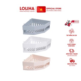 ⛔GIADUNGHOANGMAI⛔ Giá tam giác nhà tắm (LOẠI NHỰA 1 TẦNG)