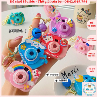 Móc khoá máy ảnh chiếu hình con vật cute