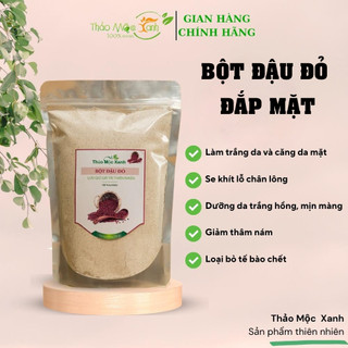 Bột đậu đỏ nguyên chất 1kg - 100% Organic - Tắm trắng da, dưỡng ẩm, mờ thâm, tẩy TBC