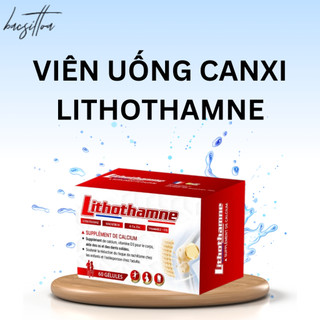 Viên uống canxi hữu cơ từ tảo biển Lithothamne 60 viên- Bác sĩ Hoa