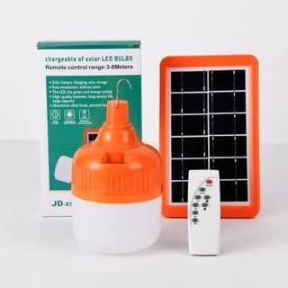 Bóng Đèn Led Sạc Pin sáng 4-6h ,Đèn Năng Lượng Mặt Trời Di Động 80W kèm bộ điều khiển từ xa
