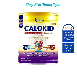 [HSD T12-2026] [Quét Mã QR Tích Xu] Sữa Bột Vitadairy Calokid Gold 1+ LON 900g.