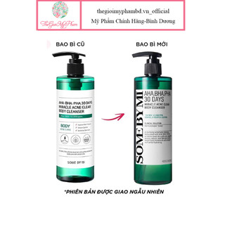 Sữa Tắm Giảm Mụn Lưng Some By Mi AHA BHA PHA 30 Days Miracle Acne Clear Body Cleanser 400ml
