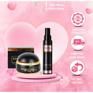 Combo kem nám tàn nhang + tinh chất dưỡng trắng da dongsung hàn quốc hộp 50gr