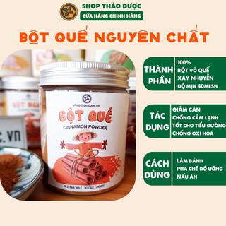 Bột quế nguyên chất shop thảo dược loại 1 hũ 100g - bột quế thảo mộc