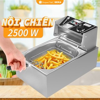 Bếp Chiên Nhúng Ngập Dầu SEKA SUNNY Nhật 6Lít Công Suất 2500W BH 12 Tháng Dùng Cho Gia Đình Nhà Hàng Quán Ăn