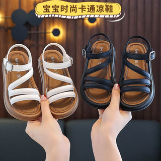 Dép sandal nhựa dẻo quai chéo cho bé gái từ 1-3 tuổi