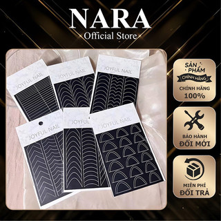 Sticker phen đáu móng - Miếng dán dặm omber màu đen, phen đầu móng chuyên dụng ngành nail