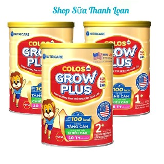 Sữa bột nutricare colos 24h grow plus 850g đủ số 0+,1+,2+.