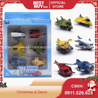 Bộ 6 Mô Hình Máy Bay Hoạt Hình Ngộ Nghĩnh Cartoon Plane