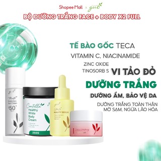 Bộ Dưỡng Trắng X2 Face + Body Full, cấp ẩm, chống nắng toàn diện cho da - GUO