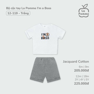 [CHÍNH HÃNG] Bộ áo cộc tay quần đùi I'M A BOSS La Pomme