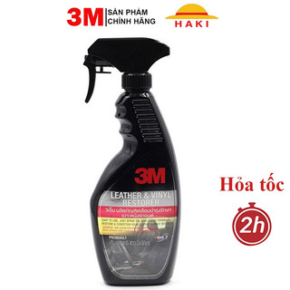Chai dưỡng nội thất ô tô 3M nhập Thái 400ml: dưỡng bóng ghế da, taplo, bảo dưỡng nội thất ô tô